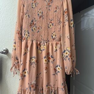 Floral Long Sleeve Dress